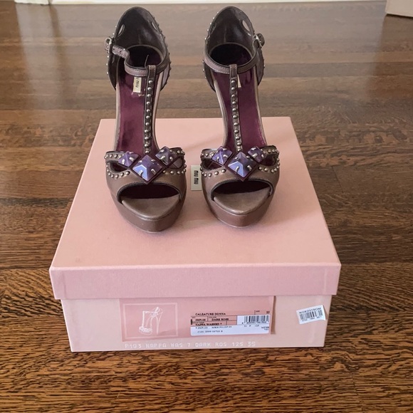 Miu Miu Jeweled Heels - Picture 2 of 4